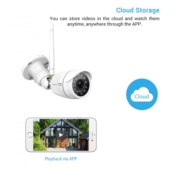 Outdoor Wireless Security Camera, Septekon 1080P Home Surveillance Camera with IP66 Waterproof, Night Vision, Motion Detection, Remote Access, Compatible with Alexa-S40 Outdoor Wireless Security Camera, Septekon 1080P Home Surveillance Camera with IP66 Waterproof, Night Vision, Motion Detection, Remote Access, Compatible with Alexa-S40