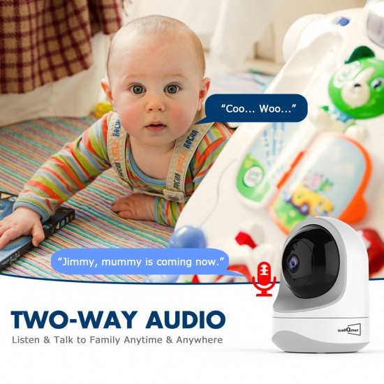 WiFi Camera with Free 32G MicroSD Card, Autumn Design, Baby Monitor, 1080P, Pan/Tilt/Zoom, Night Vision, Motion Alerts, 2 Way Audio, Cloud/SD Card Storage for Pets/Kids/Nanny/Security WiFi Camera with Free 32G MicroSD Card, Autumn Design, Baby Monitor, 1080P, Pan/Tilt/Zoom, Night Vision, Motion Alerts, 2 Way Audio, Cloud/SD Card Storage for Pets/Kids/Nanny/Security