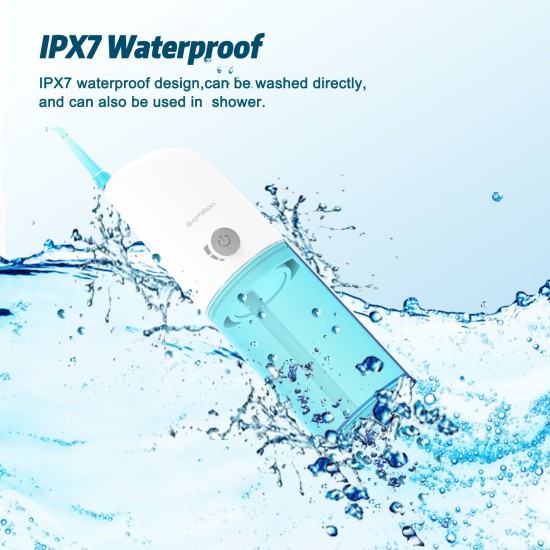 Septekon Professional Cordless Dental Water Flosser with 3 Modes Portable Oral Irrigator with Nozzles IPX7 Waterproof Electric Teeth Cleaner for Travel, Home, Office Septekon Professional Cordless Dental Water Flosser with 3 Modes Portable Oral Irrigator with Nozzles IPX7 Waterproof Electric Teeth Cleaner for Travel, Home, Office