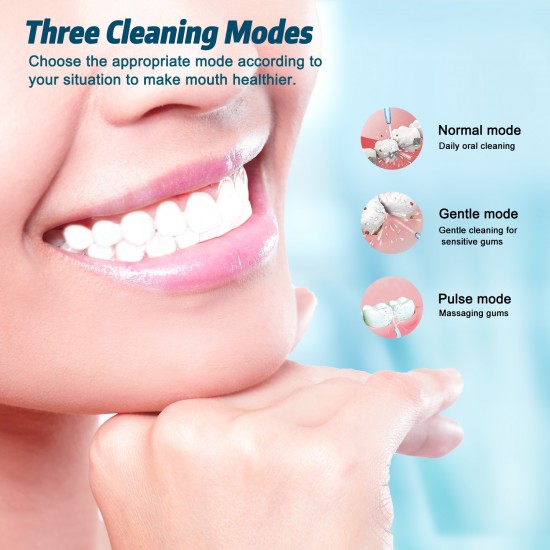 Septekon Professional Cordless Dental Water Flosser with 3 Modes Portable Oral Irrigator with Nozzles IPX7 Waterproof Electric Teeth Cleaner for Travel, Home, Office Septekon Professional Cordless Dental Water Flosser with 3 Modes Portable Oral Irrigator with Nozzles IPX7 Waterproof Electric Teeth Cleaner for Travel, Home, Office